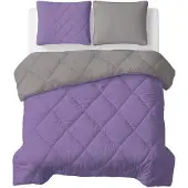 Royal Textile Sleeptime Lazy Dekbed Uni Lavendel - Taupe/Grijs 240 x 200 Met Kussenslopen cm