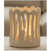 Light & Living Waxinelichthouder Tivoli Ø8,5x10 cm mat crème
