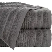 Eurofirany Badhanddoek Katoen 50x90 cm - Zacht & Absorberend - Staalgrijs