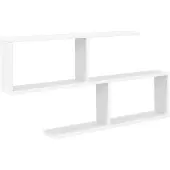 vidaXL Wandplank Wit 100 x 12 x 50,5 cm Bewerkt hout