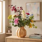 Maxifleur Kunstplanten Handgebonden Kunstboeket Hazel Parma 80 cm