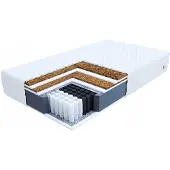 FDM FAMILY MAX DUBBELE Matras 180x200cm - Pocketvering & Kokos