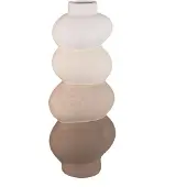 Ptmd Norian Light Brown Ceramic Bulby Vase Earthy L