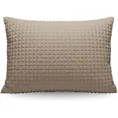 Zelesta Special Teddy Check Kussensloop Set van 2 - Taupe 80x80cm