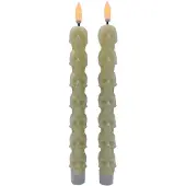 Clayre & Eef Kandelaar Overig 2xAAA Beige Kunststof Herfst decoratie