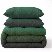 Sleeptime Lazy dekbed zonder overtrek Bowen incl. kussensloop - groen - 240x220