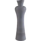 Ptmd Marla Dark Grey Ceramic Vase Round Small Neck L