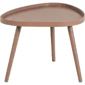 Woood Mae Bijzettafel Organisch - Hout - Oudroze - 40x61x50