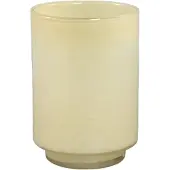 Ptmd Hervy Cream Glass Vase Round Straight On Foot M