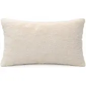 ANRO Sierkussen Wit 50x30cm – Imitatiebont Kussen Inclusief Vulling Pluche Zacht Bank Woonkamer