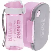 BackUp Roze Lunchbox & Drinkflessenset voor Meisjes -