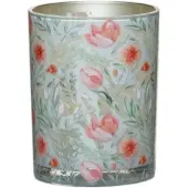 Mars & More Theelichthouder roze tulpen large 18cm