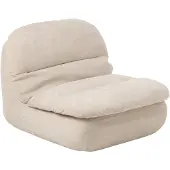 J-Line Gecomprimeerde chaise longue - schuim - ecru