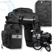 WHEEL UP Merkloze Waterdichte Fietstas Grote Capaciteit 65L Achterdrager Tas