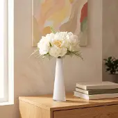 Maxifleur Kunstplanten Kunst pioenrozen boeket Nomi Marbella Crème 40cm