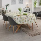 ANRO Tafelkleed Bladeren Meerkleurig Ovaal 220x140cm Met sierband Afwasbaar Waterafstotend