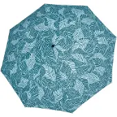 Doppler paraplu Nature Magic Printed Pattern Calm Leaves petrol