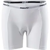 Agu Undershort Women - Fietsonderbroek - Dames - L - Wit - Lichte zeem-padding - Slim fit lange pijp - Katoenmix