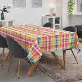 ANRO Tafelkleed Bloemenranken Meerkleurig 280x140cm Met sierband Afwasbaar Waterafstotend