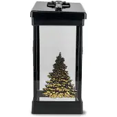 Ral Artistieke Znicz Kerstboom 26cm Zwart met Applicatie