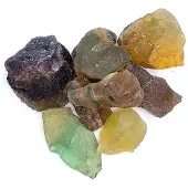 Phoenix Ruw Regenboogfluoriet - ±3-8cm; ±1000g - ±3-8cm; ±1000g