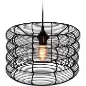 Koopman Ronde plafondlamp, 34 cm, zwart - Home Styling Collectie