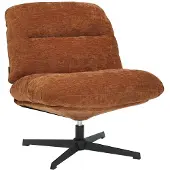 Livin24 Fauteuil Sara draaibaar velvet oker