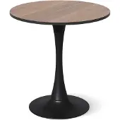 Vicco Eettafel Carl, Walnoot/Zwart, 70 x 70 cm