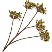 Silk-ka Kunstbloem-Zijden Bloem Bessentak Groen 79 cm