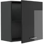 Vicco Hangkast R-Line, Zwart hoogglans/Antraciet, 60 cm met 1 deur