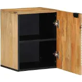 vidaXL Badkastje, bruin, 38x33,5x48 cm, massief mangohout
