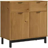 vidaXL Dressoir FLAM 80x40x80 cm massief grenenhout