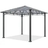 TOOLPORT Tuinpaviljoen 3x3m, Hardtop, zonder zijwanden