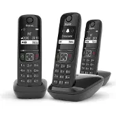 Gigaset AS690 Trio DECT-telefoon Zwart Nummerherkenning