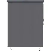 vidaXL Rolgordijn, antraciet, 200 x 250 cm, stof en aluminium