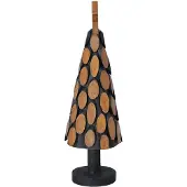 vidaXL Kerstboom met standaard Bruin 61 cm Massief teakhout