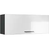 Vicco Hangkast Fame-Line, Wit Hoogglans/Antraciet, 100 cm