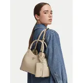 GUESS schoudertas handtas Lorella Girlfriend Tote Bag Bone beige