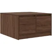 vidaXL Salontafel met lades 70,5x70x40 cm bruin eikenkleurig