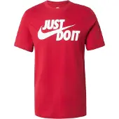 Nike Shirt 'Swoosh' rood / wit