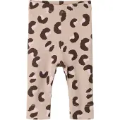 Name it Leggings 'NBFLANA' donkerbruin / taupe / greige