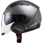 LS2 OF600 Copter II Mat Titanium 06 Jethelm Maat XL