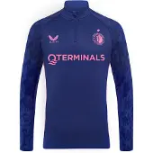 Castore Feyenoord Trainingstrui 1/4-Zip 2025-2026 Donkerblauw Roze