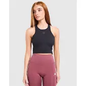 New Balance Running Fitted Crop Tank Top - Zwart- Dames, Zwart
