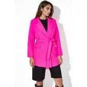 MSN Collection Korte Blazer met Ceintuur en Sjawlnek