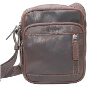 Esquire schoudertas Buffalo 85 Crossbody Bag Brown donkerbruin