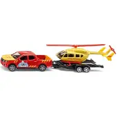 Siku Nissan Navara met helikopter |