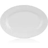 Banket Diamant Serveerschal Ovaal Wit 34,5cm Keramiek