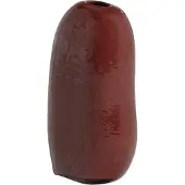 Woood glazen vaas 42x23x14 cm - bruin/rood