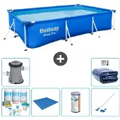Bestway Steel Pro, rechthoekig zwembad - 300x201x66 cm - 7-delig - S21556